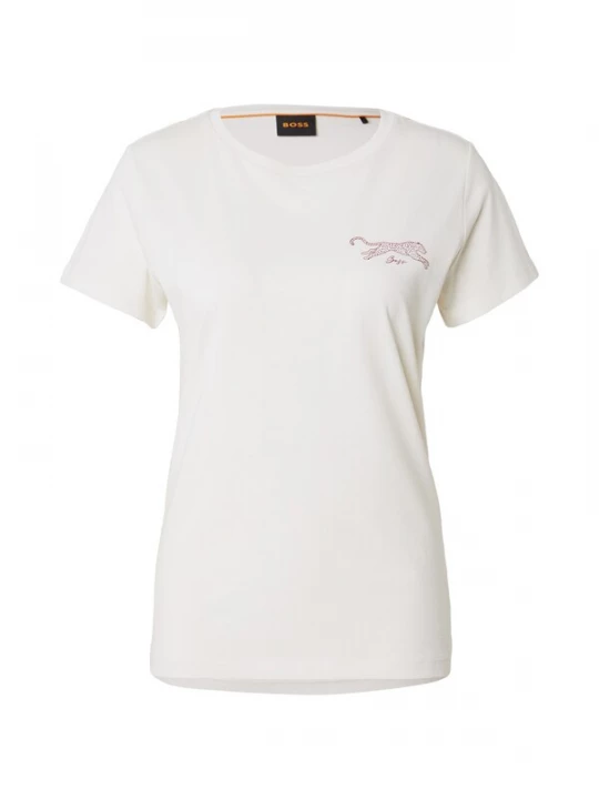 Foto van product BOSS Shirt 'C_Elove_5' robijnrood / offwhite