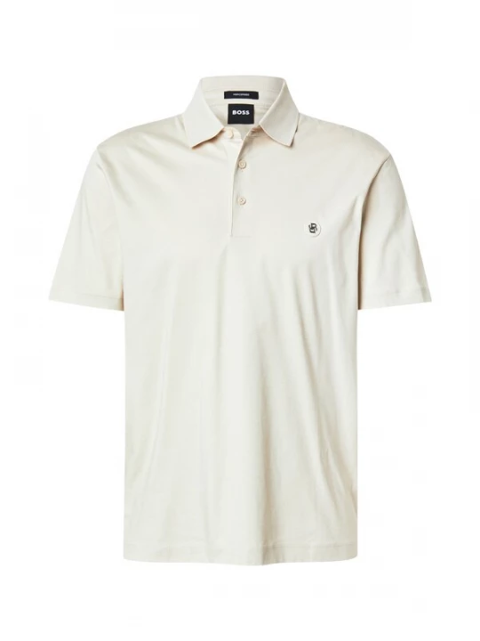 Foto van product BOSS Shirt 'C-Parris 01' zilver / wolwit