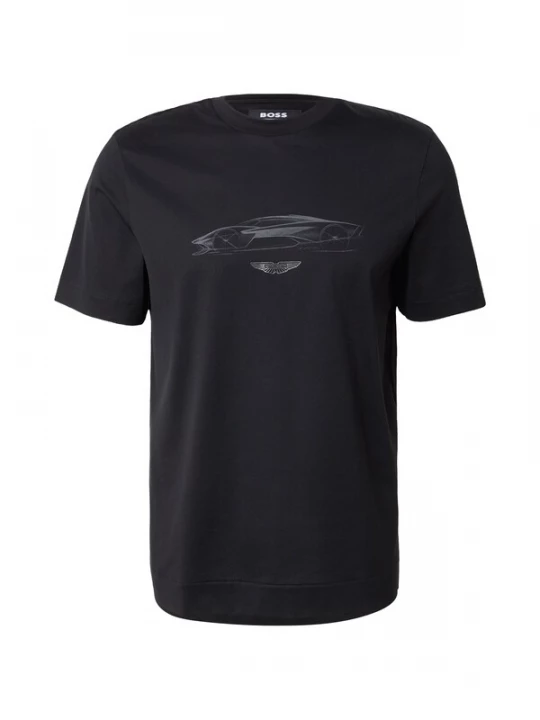 Foto van product BOSS Shirt 'C-Taut' donkergrijs / zwart
