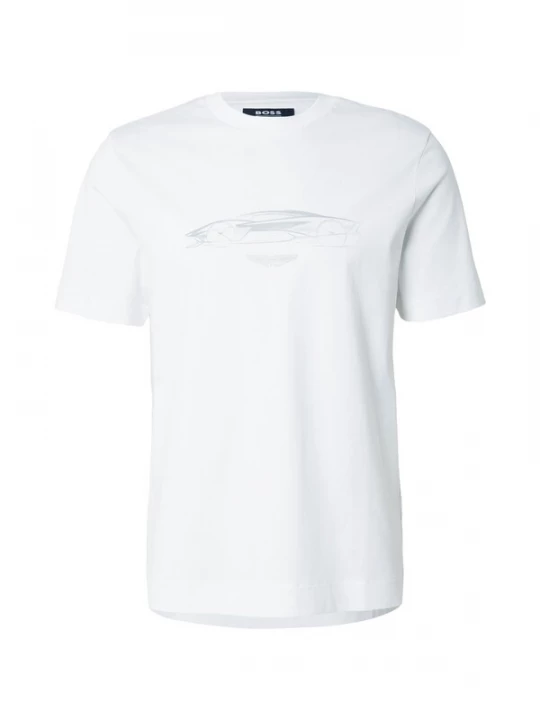 Foto van product BOSS Shirt 'C-Taut' grijs / wit