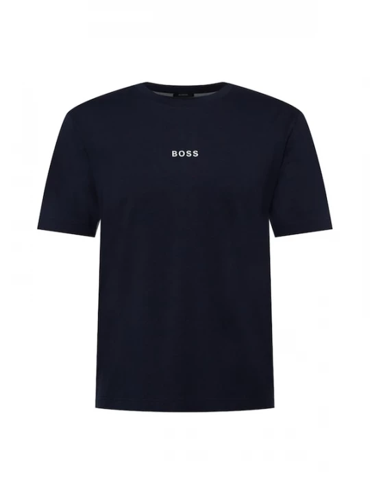 Foto van product BOSS Shirt 'Chup' navy / lichtoranje / wit