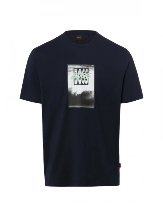 Foto van product BOSS Shirt 'Dj' marine / lichtgrijs / mintgroen
