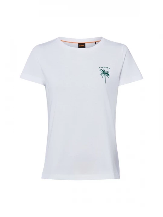 Foto van product BOSS Shirt 'Elove' groen / wit