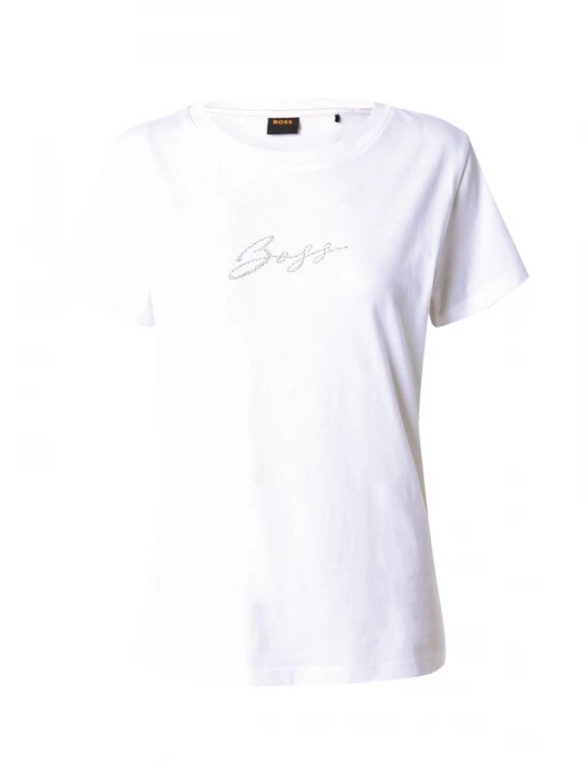 Foto van product BOSS Shirt 'Esogo' zilver / wit