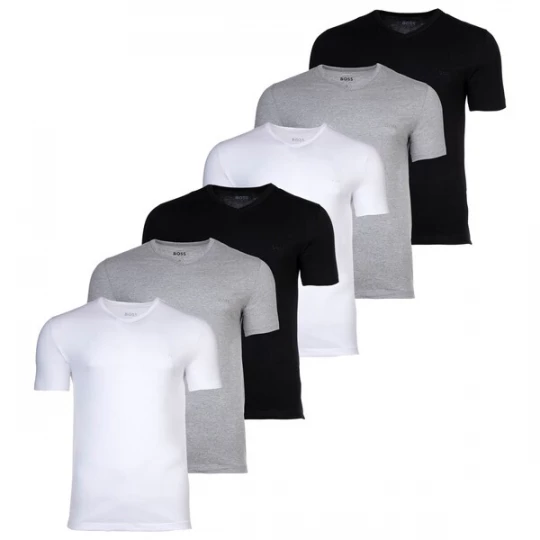Foto van product BOSS Shirt grijs / zwart / wit