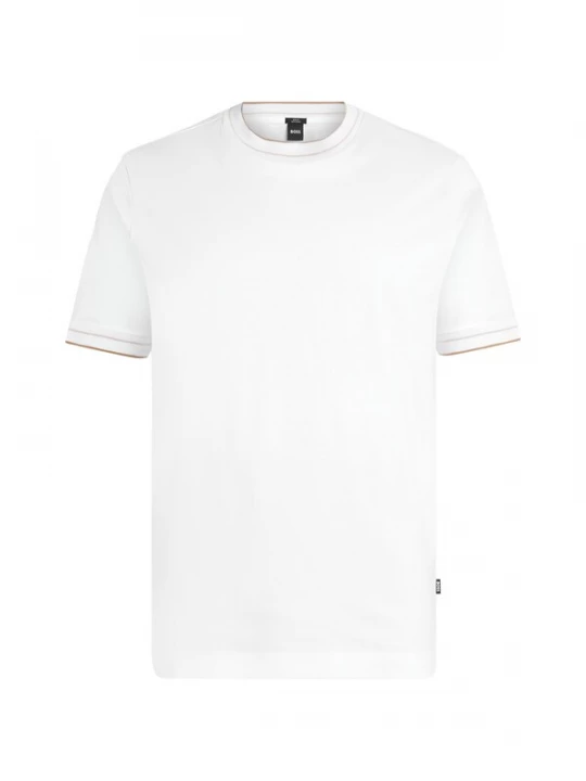 Foto van product BOSS Shirt 'H-Tessler 195' lichtbruin / wit