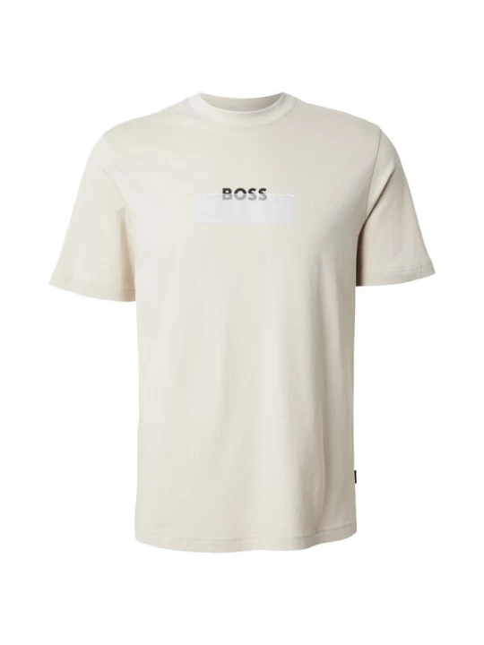 Foto van product BOSS Shirt lichtbeige / zwart / wit