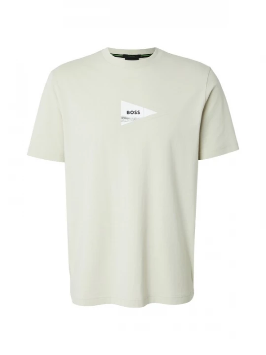 Foto van product BOSS Shirt 'Network Photo' beige / zwart / wit