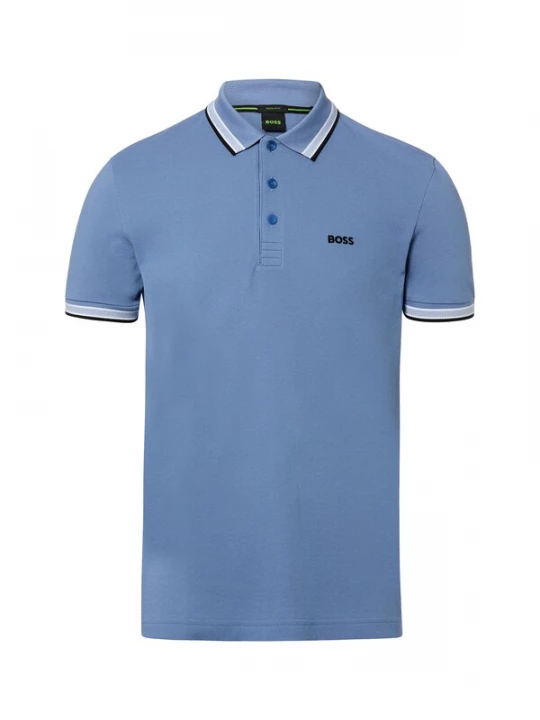 Foto van product BOSS Shirt ' Paddy ' lichtblauw / zwart