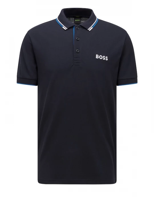 Foto van product BOSS Shirt 'Paddy Pro' blauw / nachtblauw / wit