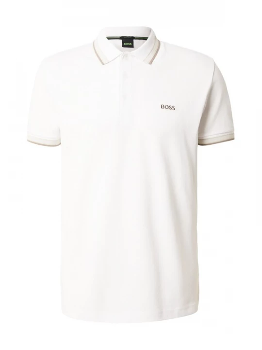 Foto van product BOSS Shirt 'Paddy' taupe / wit