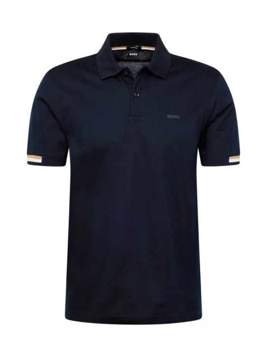 Foto van product BOSS Shirt 'Parlay 147' beige / donkerblauw / wit