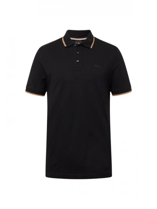 Foto van product BOSS Shirt 'Parlay 190' lichtbruin / zwart