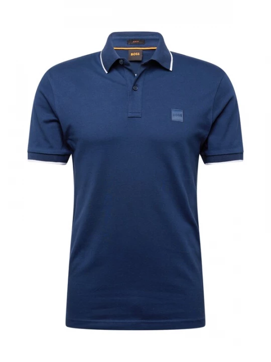 Foto van product BOSS Shirt 'Passertip' blauw / wit