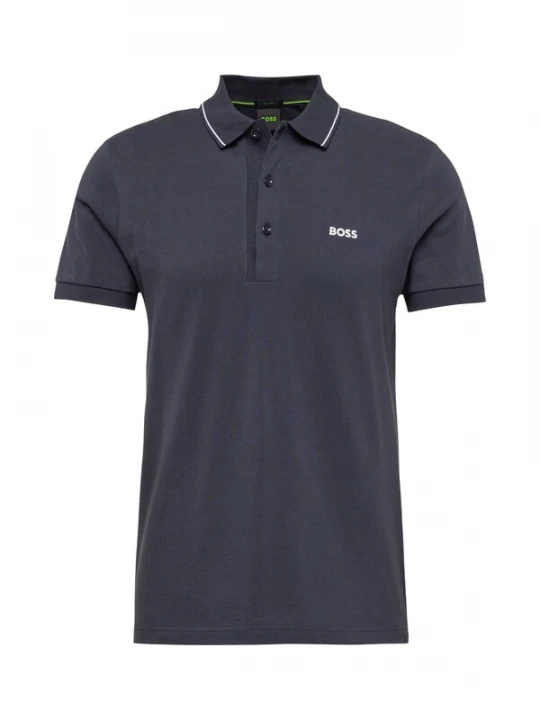 Foto van product BOSS Shirt 'Paule 4' nachtblauw / wit