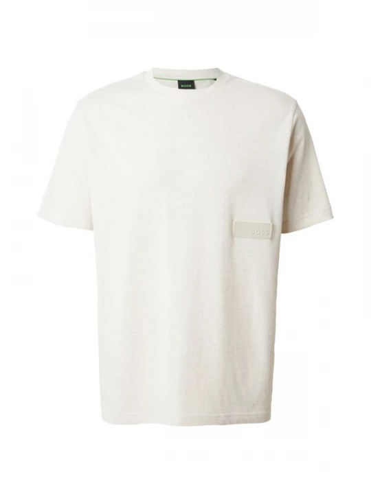 Foto van product BOSS Shirt 'Structure' wit gemêleerd