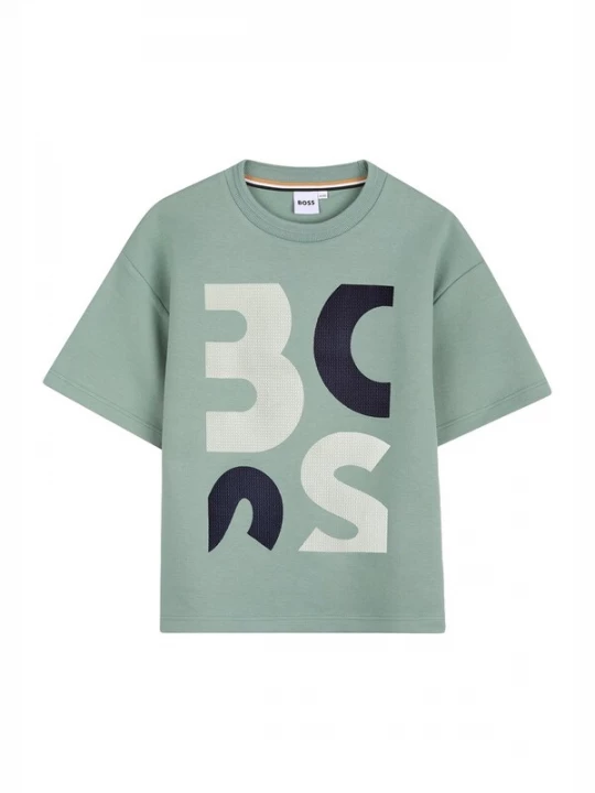Foto van product BOSS Shirt 'T-shirt verde per bambino' groen