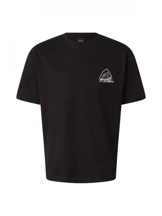 Foto van product BOSS Shirt 'Te_Frame' bruin / donkergrijs / zwart / wit