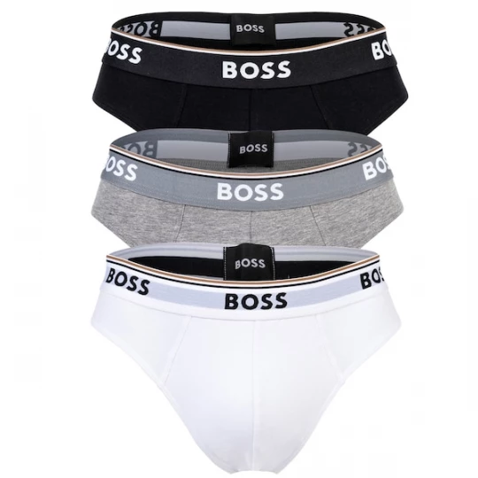 Foto van product BOSS Slip grijs gemêleerd / zwart / wit