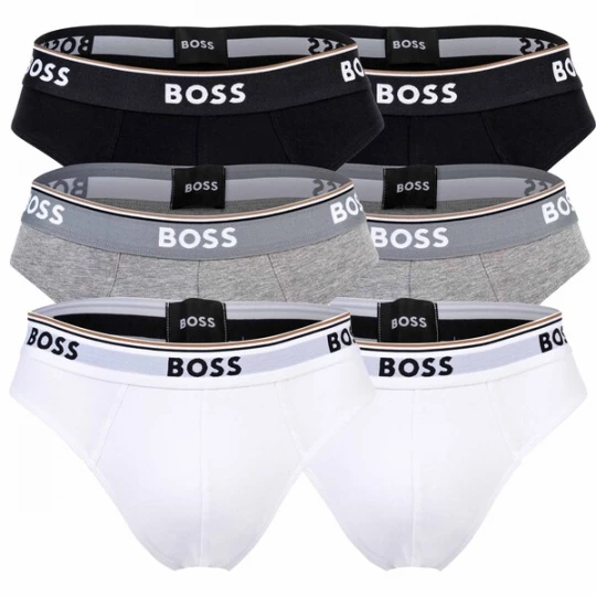 Foto van product BOSS Slip grijs gemêleerd / zwart / wit