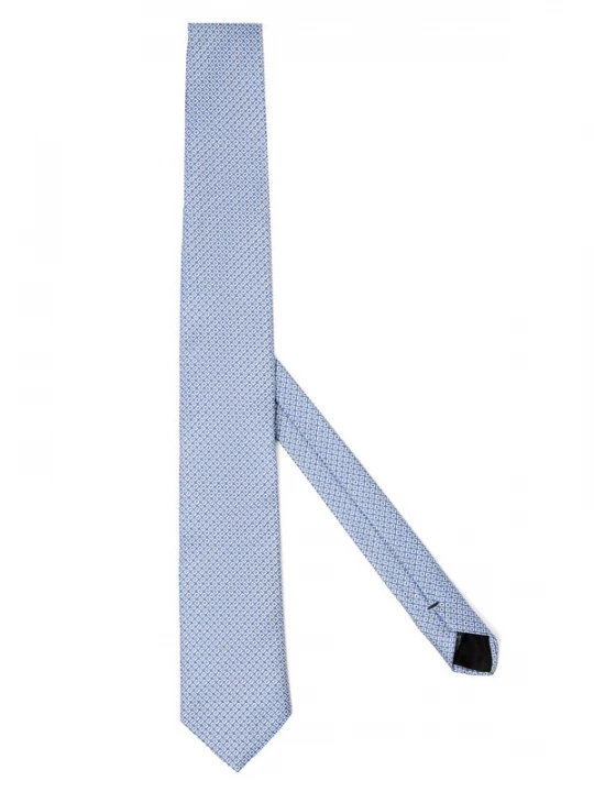 Foto van product BOSS Stropdas blauw / wit