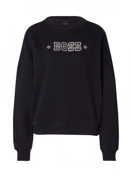 Foto van product BOSS Sweatshirt 'C_Eland_1' zwart / offwhite