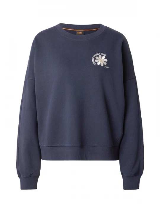Foto van product BOSS Sweatshirt 'C_Ever_6' navy / lichtgeel / wit