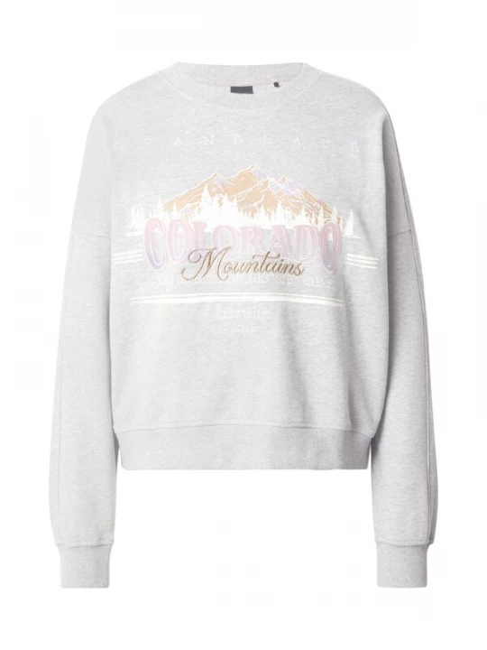 Foto van product BOSS Sweatshirt 'Eland' beige / lichtgrijs / sering / wit