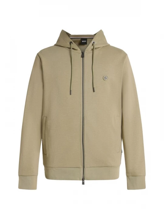 Foto van product BOSS Sweatvest 'C-Spence 01' olijfgroen