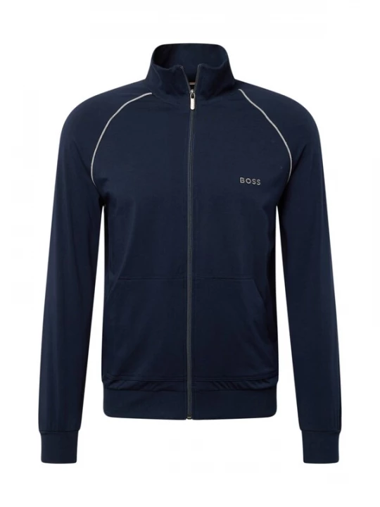 Foto van product BOSS Sweatvest 'Mix&Match' donkerblauw / wit