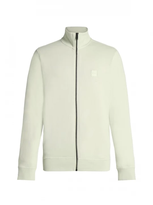 Foto van product BOSS Sweatvest 'Zestart' pastelgroen