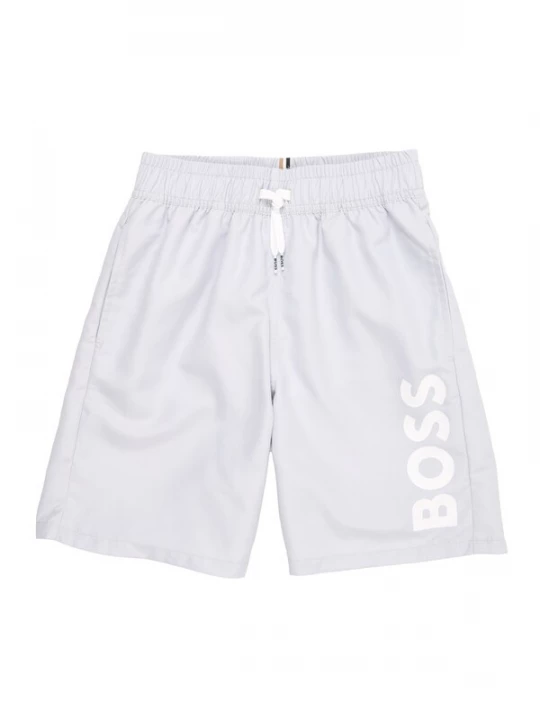Foto van product BOSS Zwemshorts lichtgrijs / wit