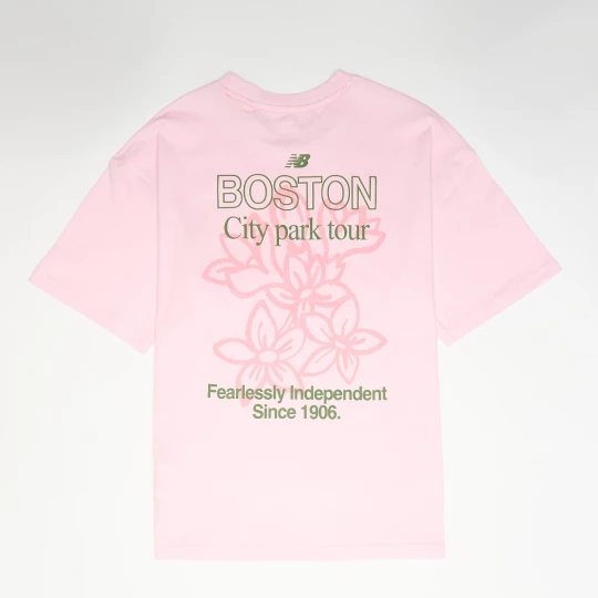 Foto van product Boston Floral Graphic Tee Light Raspberry New Balance