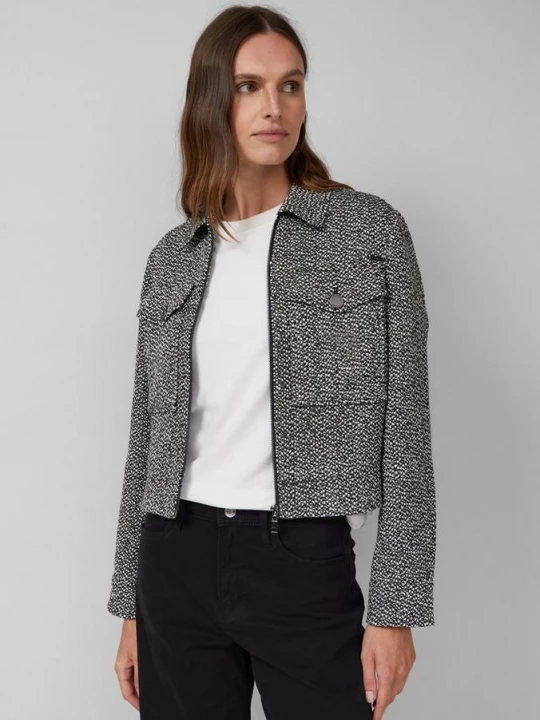 Foto van product Bouclé jas met opgestikte zakken s.Oliver zwart