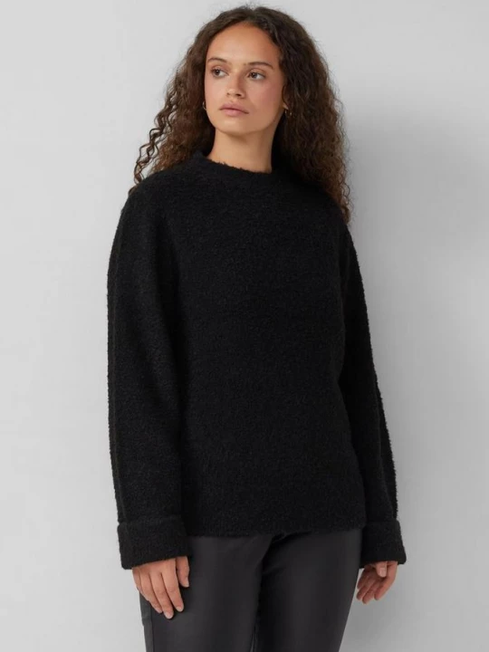 Foto van product Boucle trui QS zwart