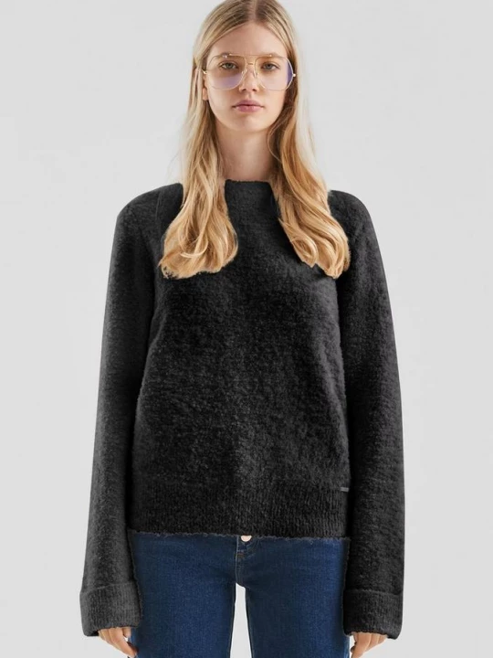 Foto van product Bouclé trui QS zwart