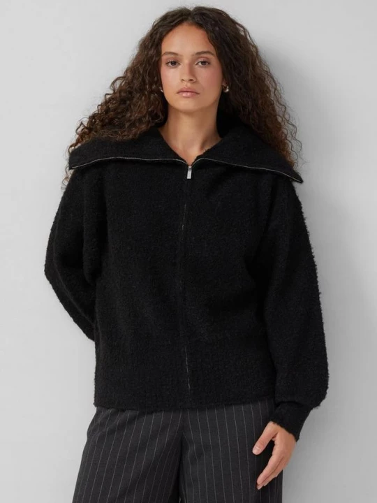 Foto van product Boucle vest QS zwart