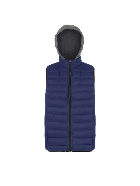 Foto van product boundry Bodywarmer donkerblauw / grijs gemêleerd / zwart