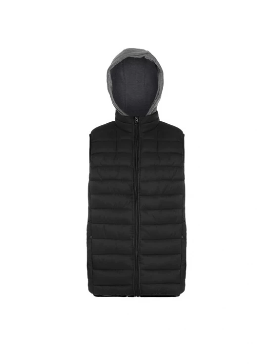 Foto van product boundry Bodywarmer grijs gemêleerd / zwart