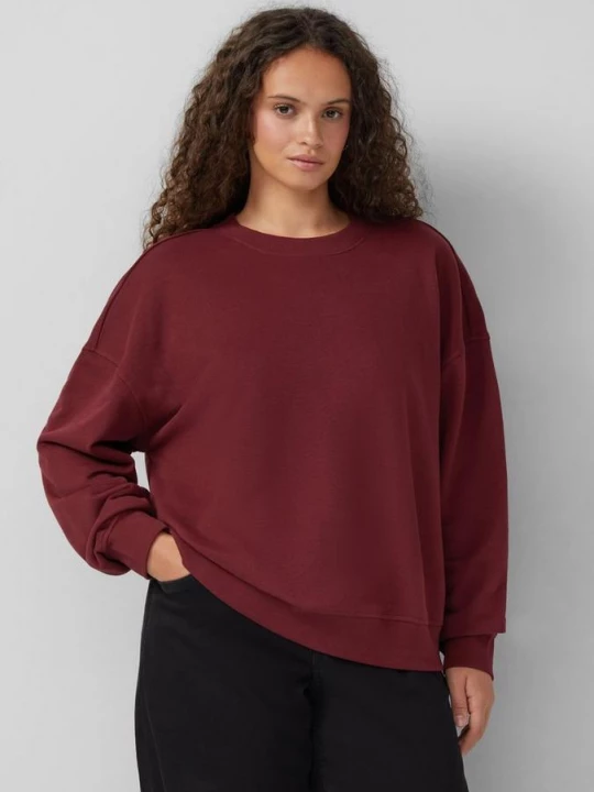 Foto van product Boxy fit sweatshirt QS rood