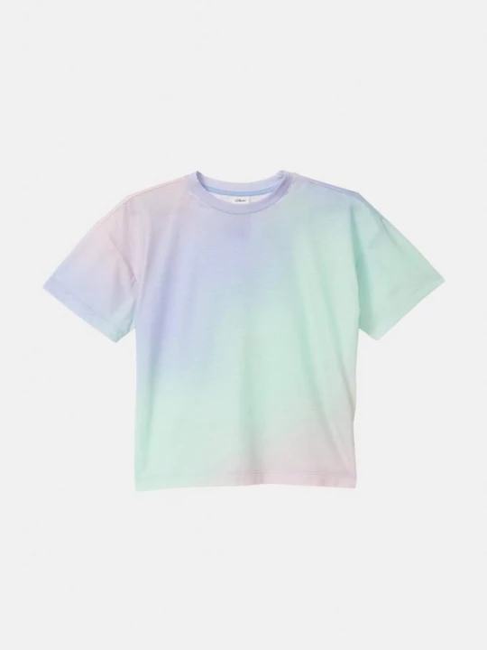 Foto van product Boxy fit T-shirt met kleurverloop s.Oliver