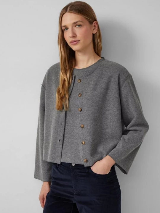 Foto van product Boxy fit vest s.Oliver grijs