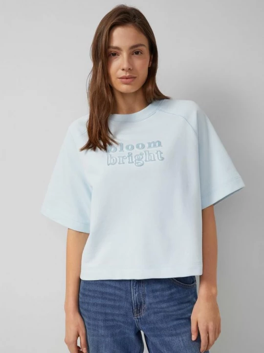 Foto van product Boxy sweatshirt met 3D artwork s.Oliver blauw