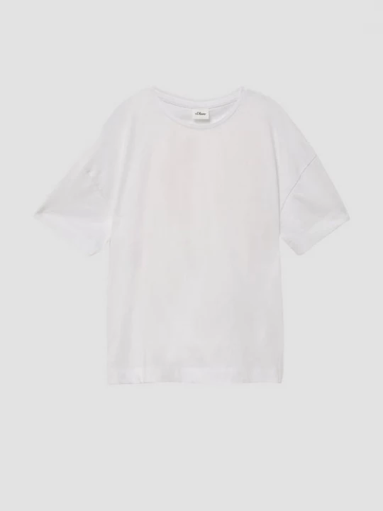 Foto van product Boxy T-shirt met print op de achterkant s.Oliver wit