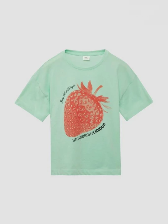 Foto van product Boxy T-shirt met print op de voorkant s.Oliver