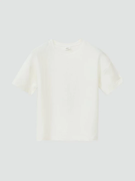 Foto van product Boxy T-shirt van sweatstof met print s.Oliver