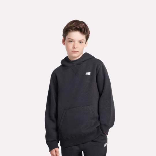 Foto van product Boys French Terry Small Logo Hoodie New Balance zwart