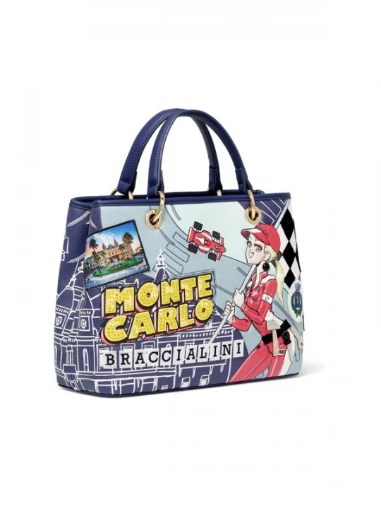 Foto van product Braccialini Handtas donkerblauw / geel / rood / wit