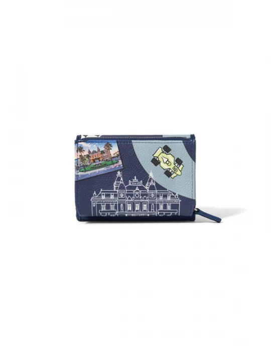 Foto van product Braccialini Portemonnee navy / lichtblauw / zwart / wit