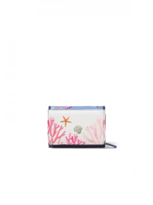 Foto van product Braccialini Portemonnee neonoranje / rosa / wit